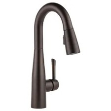 Delta 9913-RB-DST Essa Pull-Down Bar/Prep Faucet with Magnetic Docking Spray