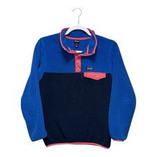 Patagonia Synchilla Fleece Girls XL 14 Regular Multicolor Pullover Jacket Active