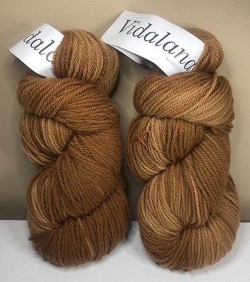 VIDALANA Knitcrate AMBIENT WORSTED Whiskey 100% Peruvian Highland Wool YARN 2