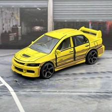 Majorette Mitsubishi Lancer Evolution 9 Yellow 2024 158 Diecast Car 7e