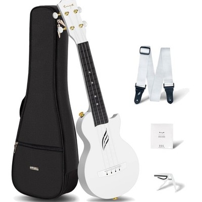 Kohlefaser Ukulele Sopran 21 Zoll Set Anfänger Kinder Erwachsene Tasche Gurt