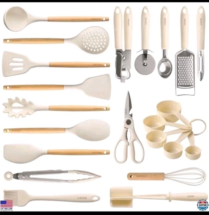 Carote 22-Piece Heat-Resistant Silicone Utensils Set - Spatula, Turner, Whisk
Opens in a new window
