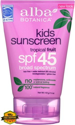 Alba Botanica SPF 45 Sunscreen 4oz