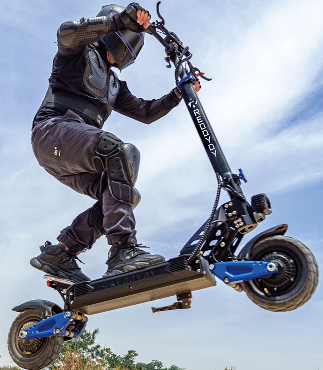 Dual Motor 5000W Electric Scooter 50MPH 55Mi Off-Road NFC Start