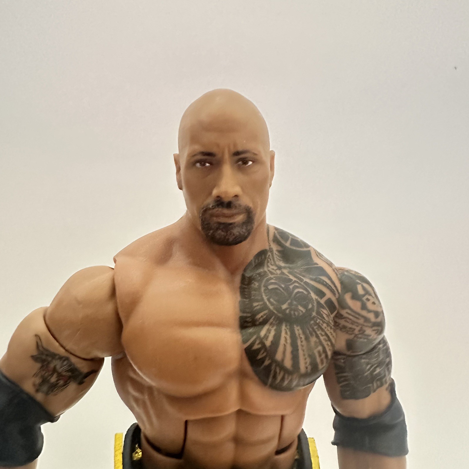 WWE Elite The Rock Top Picks grands champion with belt wrestling figure. image 6