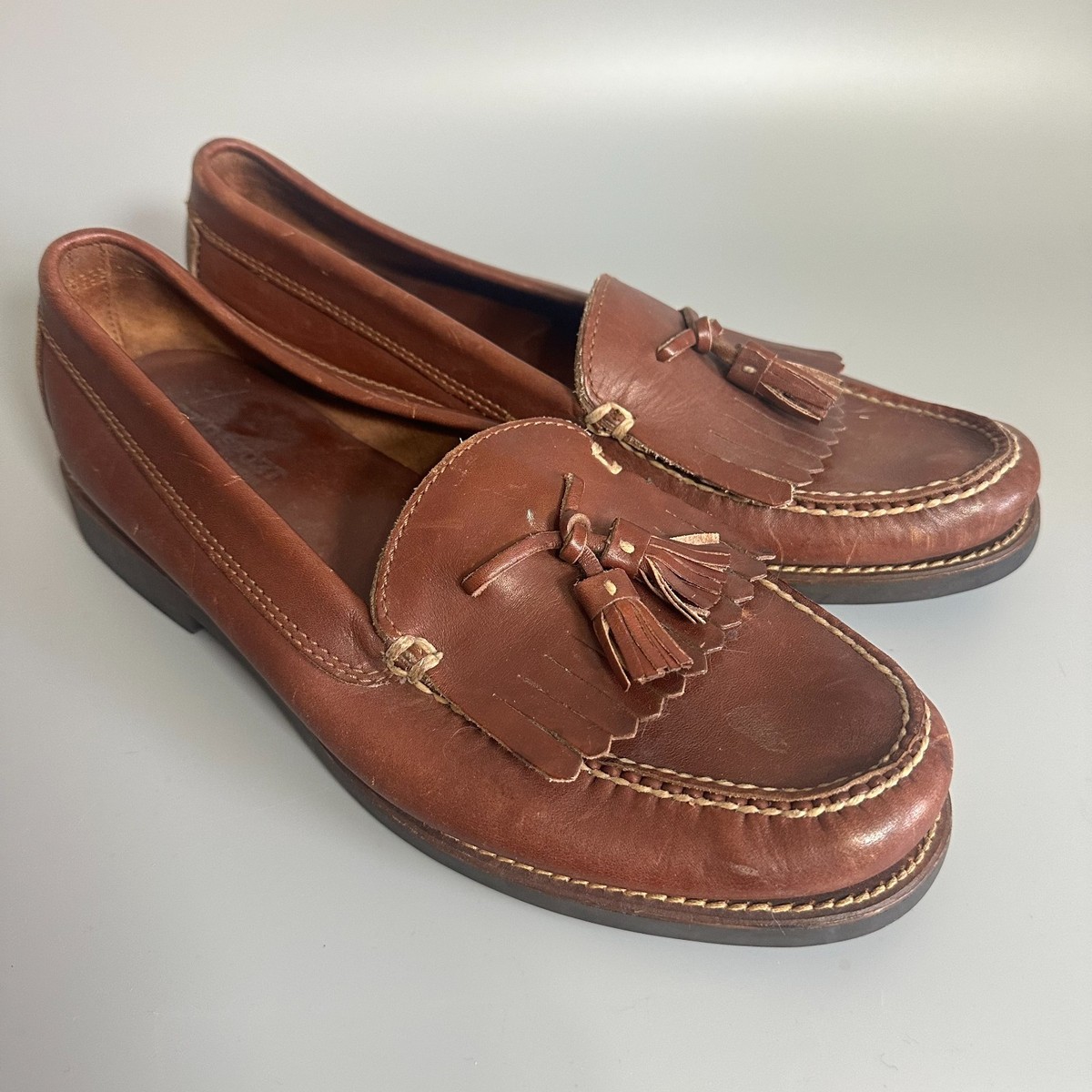 Polo Ralph Lauren Mens 11 Shoes Brown Leather Tassel Moc Toe  display picture 2