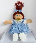 Vintage 1984 Jesmar Cabbage Patch Kid HM4 Aurburn Blue Eyes Freckles Pacifier