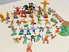 Vintage Britains, Timpo, Marx, Scalextric (?) 1:32: Cowboys, Indians & Farm Toys