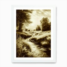 Sepia 16 Art Print Framed Wall Art Poster Canvas Print Picture