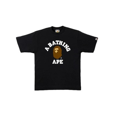 BAPE College Tee Black L