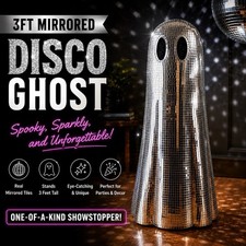 NWT 3 ft / 36" Disco Mirror Ball Silver Metallic Halloween Ghost Michael's 2025