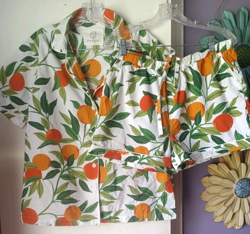 Print Fresh Damen 2-teiliges Kurzarm Clementine Pyjama Set Gr. M