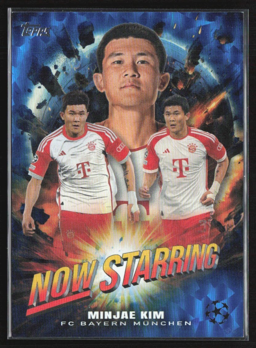 Minjae Kim 2023 Topps UEFA Club Competitions Now Starring Icy Blue /99 #NS-15 FC