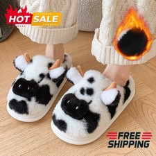 Plush Homewear Slippers AnimalPrint Fleece with Slip-Resistant Warmth Design