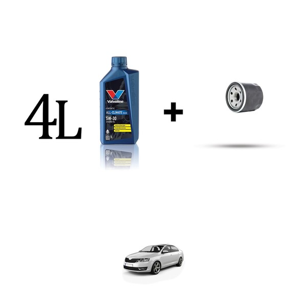 ÖLfilter Kit Und 4L FüR Skoda Rapid (NH3, NH1) 1.2 Tsi 81KW Ab 2015-image