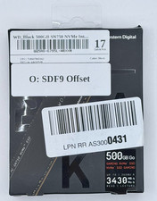 WESTERN DIGITAL WD NEGRO 500GB M.2 NVME SSD (SN750) - OB