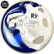 [#475075] France, 10 Euro, PREMIER PAS SUR LA LUNE, 2019, MS, Sil, ver