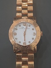 Marc Jacobs Quartz Watch MBM3077 Rose Gold Tone Steel NEEDS BATTERY