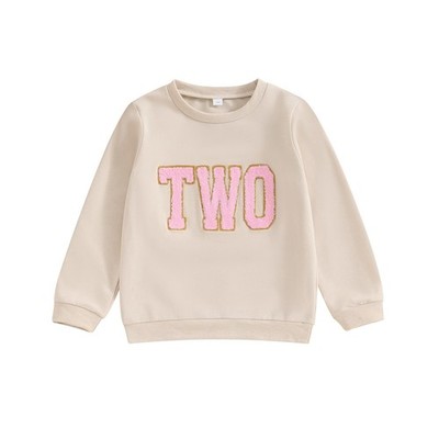 Toddler Baby Girl Boy Birthday Outfit One/Two/Three/Four/Five/Six Embroidery ...