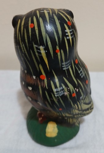 Handbemalte bunte Eulen Figur Kunststoffaugen LESEN - Bild 3 von 15