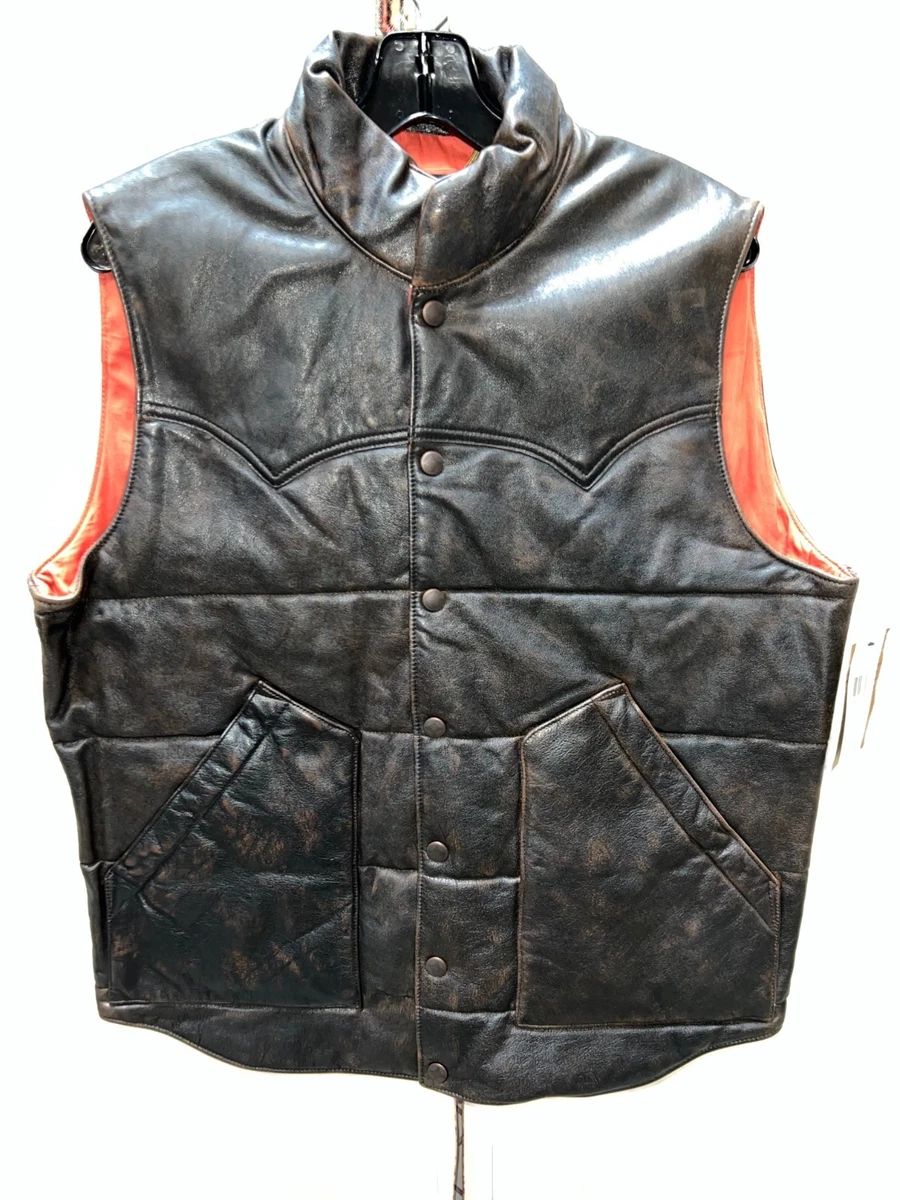 RRL Vest Coats, Jackets & Vests Leather Outer Shell for Men | eBay