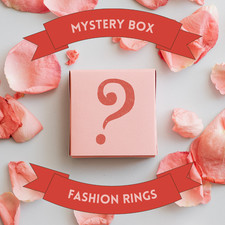 Adjustable Rings Mystery Box   5 Trendy Fashion Rings Gift Set 40