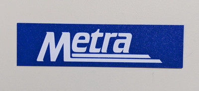 Chicago Metra WHITE Logo Wall Sign Metro Suburban Rail Train Commuter 3d Print