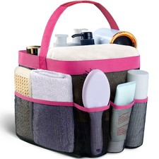 Mesh Shower Caddy Portable for College Dorm Room Essentials with 8 Pockets, H...