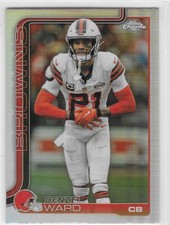 2025 Topps Chrome Denzel Ward Refractor Card # 74