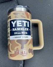 YETI 24 oz mug WETLANDS CAMO Magslider Lid Rambler Cup Limited DURASIP CERAMIC
