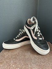 Zapato de skate Vans Old School Pro para mujer talla 5,5 de cuero negro rosa