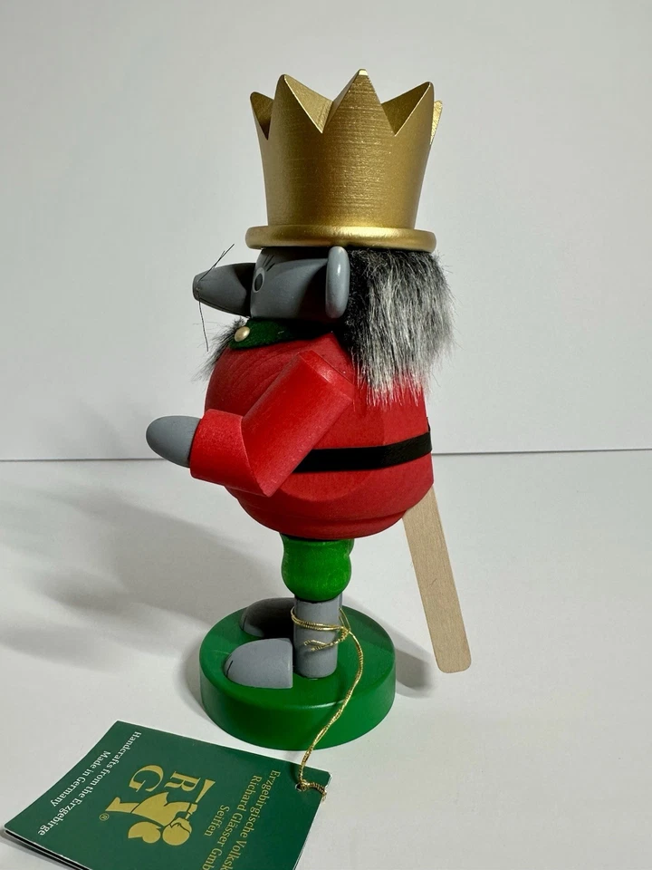 NEW Original Erzgebirge - Richard Glässer Nutcracker 7.5” “KING w/Sword” - Image 4 of 4