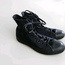 Converse All Star Chuck Taylor Black High Top Sneakers Womens 9 Canvas EUC