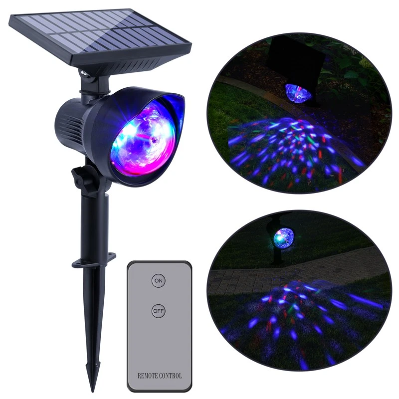 RGB Navidad Proyector Solar Luces Patios Estrella Noche Luz Navidad Movimiento Lámpara Foto 2 de 4