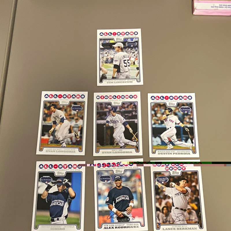 Topps 2008 All-Star Stitches MLB Baseball Card Lot of 7 Lincecum Ichiro A-Rod