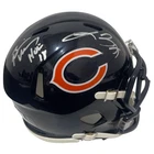 Brian Urlacher & Lance Briggs Signed Bears Speed Mini Helmet w/ HOF BAS W COA