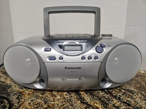 Panasonic RX-D13 Boombox CD Player AM/FM Radio Cassette Recorder TESTED WORKS!