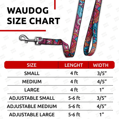 Nylon Dog Leash for Small Medium Dogs 4 Ft Strong Dog Leash Colorful Heavy Duty - Picture 3 of 5
