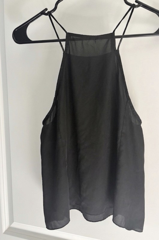 Brandy Melville Women's Black Halter Tank Top
