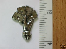  4 Aces Poker Cards Lapel Pin, Vintage metal lucky gamblin pin ,(Silvertone)(**)