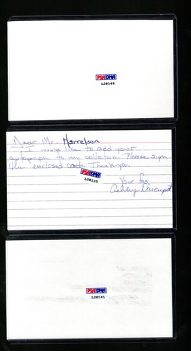 (3) BUD HARRELSON INDEX CARD SIGNED 1969 WS CHAMPS NY METS PSA/DNA CERTIFIED - Picture 2 of 2