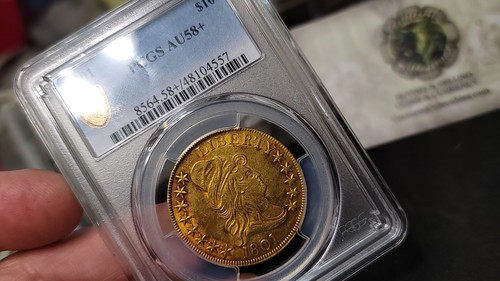 1801 $10 Capped Bust Gold Eagle PCGS AU 58+ - Picture 9 of 10