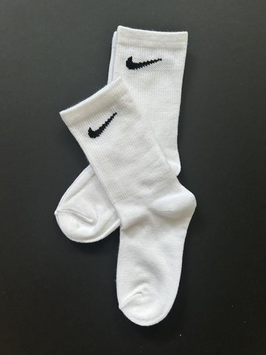 Nike Everyday White Crew Cotton Socks Extra Small Kids Junior Infant Children - Picture 5 of 6