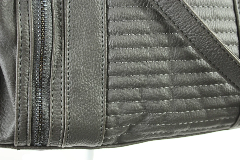 Rampage Gray Quilted Satchel OSFA - Image 3 of 4