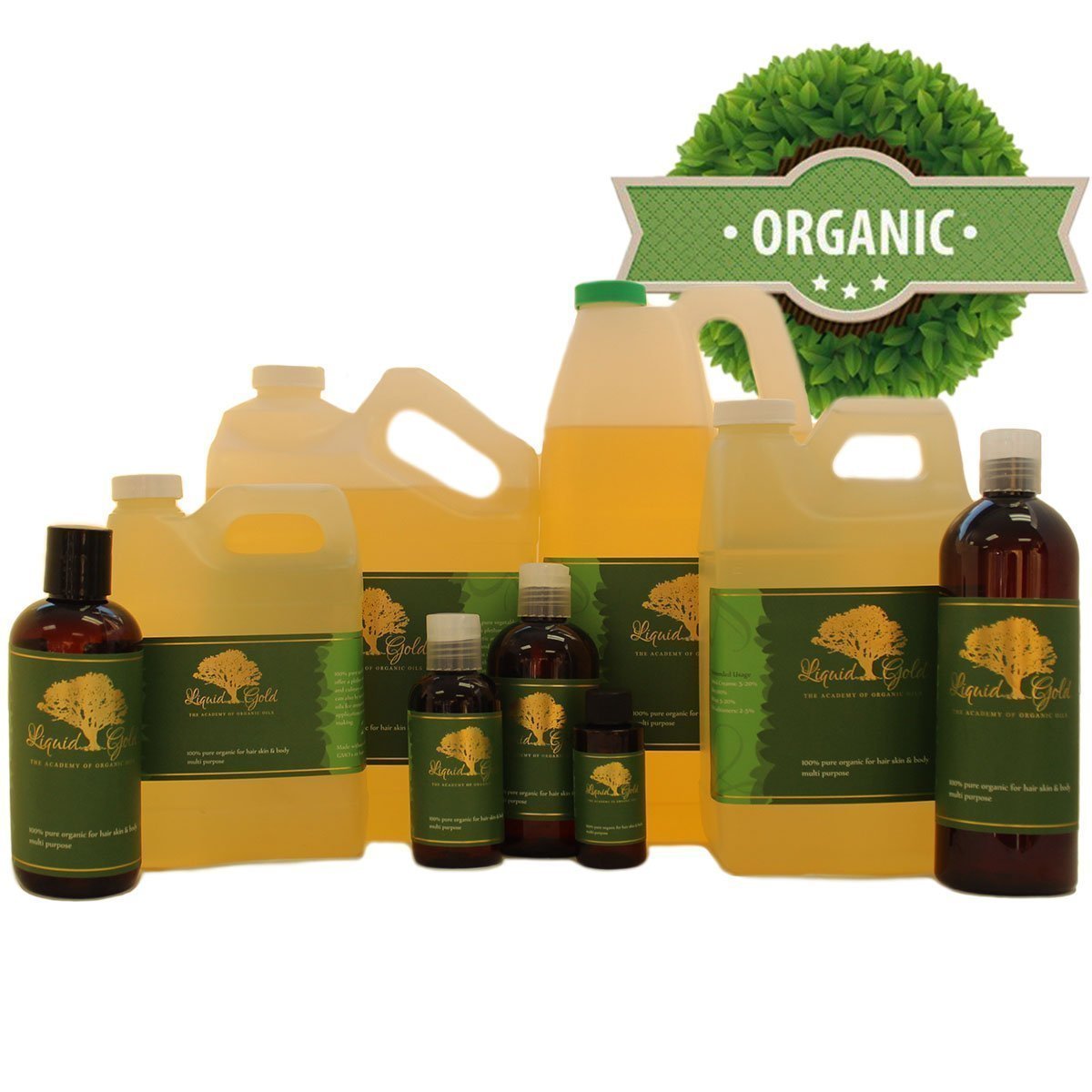 1 Oz with Glass Dropper Premium Liquid Gold Acai Berry Oil Pure Organic Skin Car