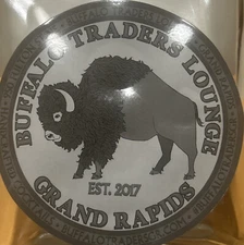 ULTRA RARE KNOB CREEK WHISKY BOTTLE SMALL SINGLE BATCH “BUFFALO TRADERS LOUNGE”