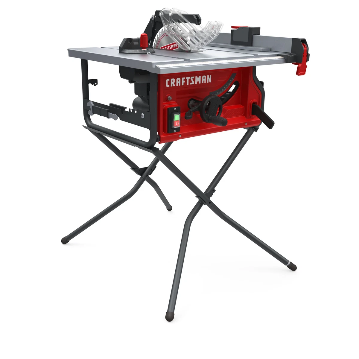 CRAFTSMAN 10 In Carbide Tipped Blade 15 Amp Portable Jobsite Table Saw with Fold
