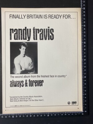 RANDY TRAVIS - ALWAYS AND FOREVER - ORIGINAL ADVERT POSTER [M15] | eBay