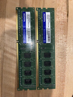 ADATA AD63l1B0823EV 2 GB PC3-10600U-999 RAM x2 modules - 4GB Total - Free Ship
