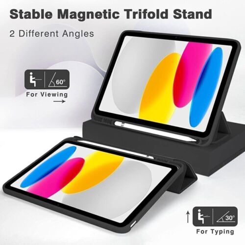 Smart Case For iPad 10/9/8/7/6/5th Gen Pro 11 12.9 Air 4/5th with Pencil Holder - Picture 8 of 51